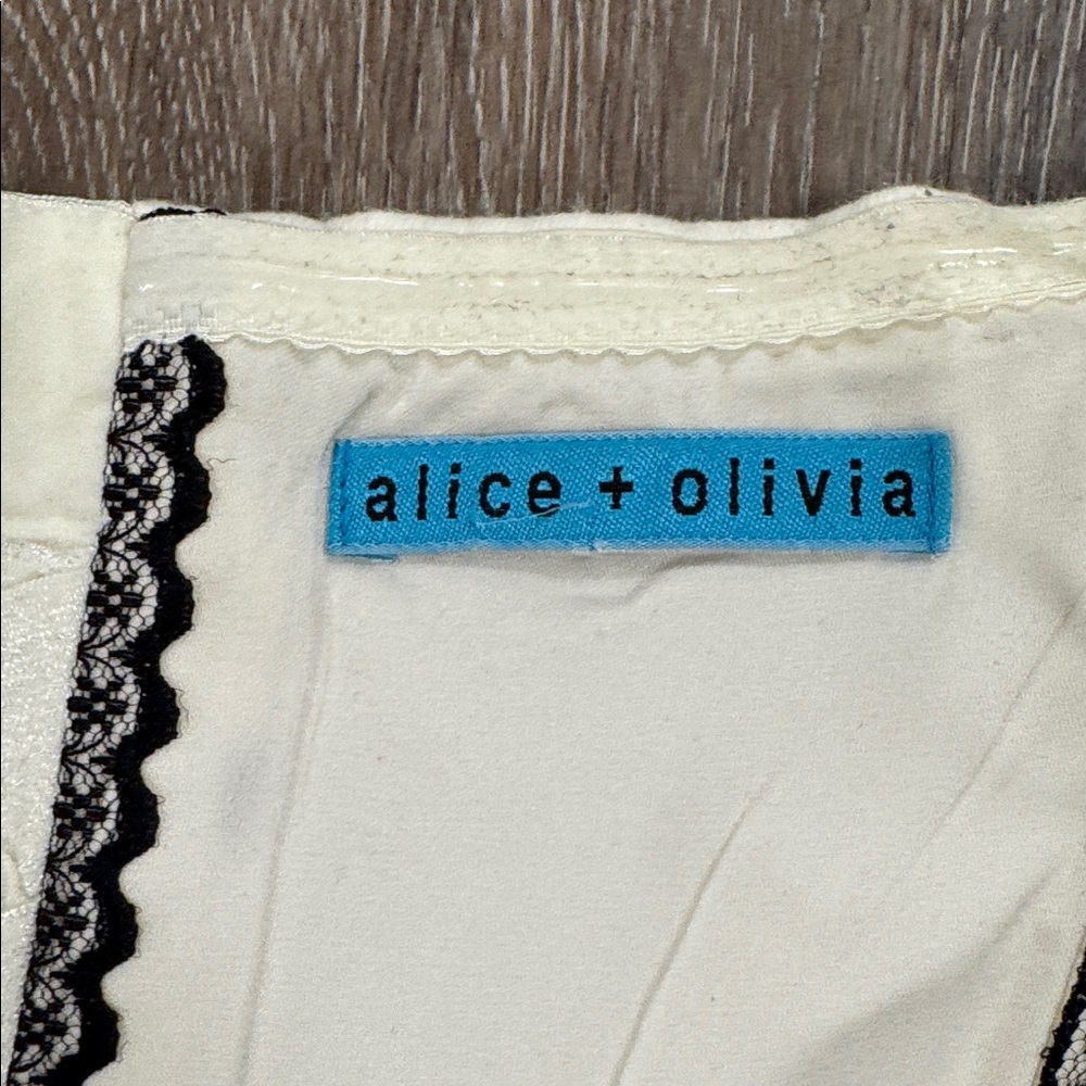 Alice + Olivia Cream and Black Polka Dot set - Picture 4 of 9